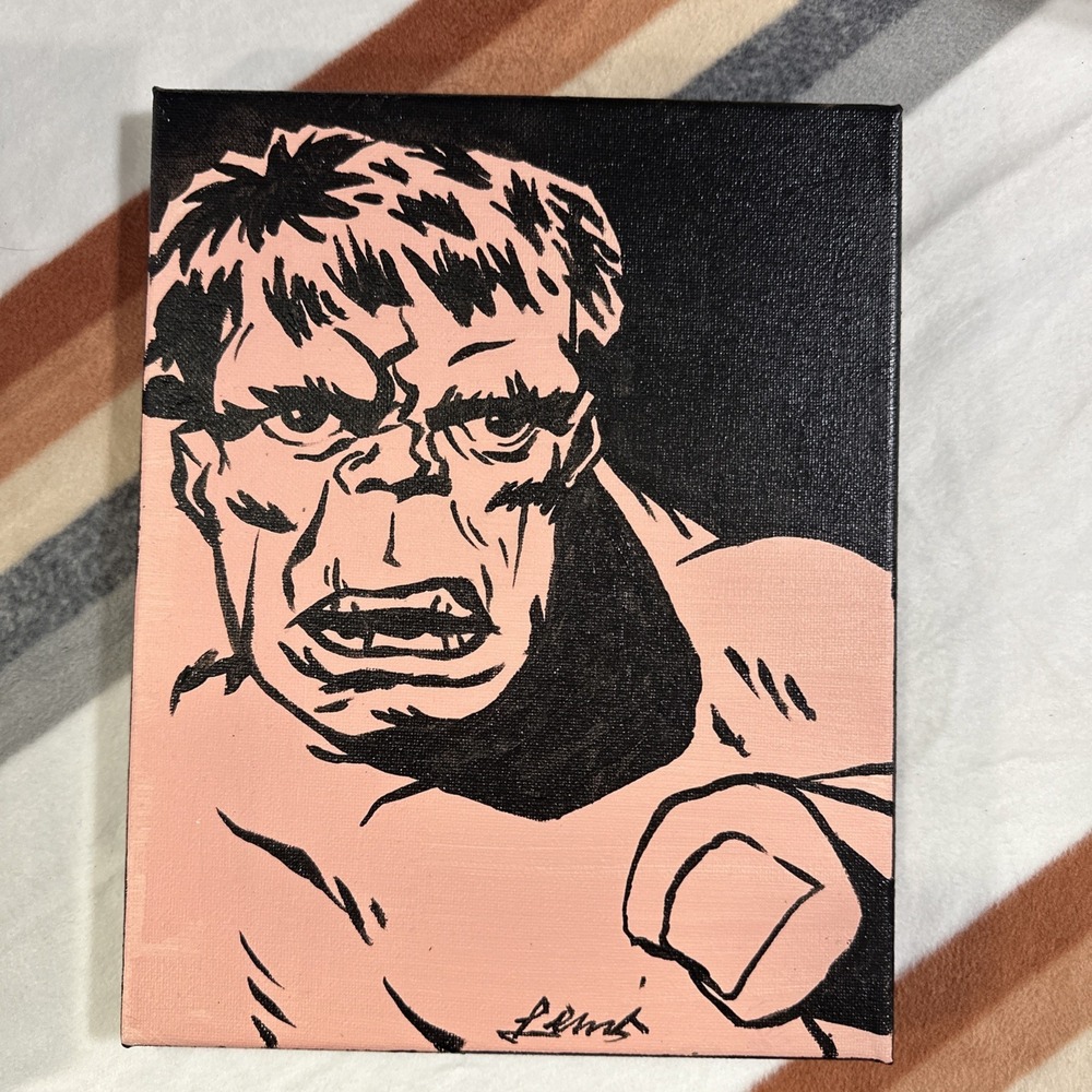 Original Chad Lenzi Art - Hulk - Signed